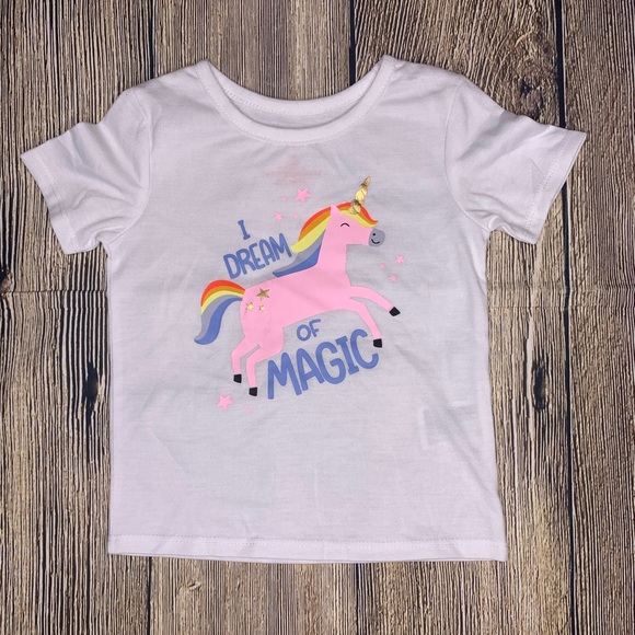 Cat & Jack Girls Unicorn Top & Jeans 12 Month - Picture 2 of 5